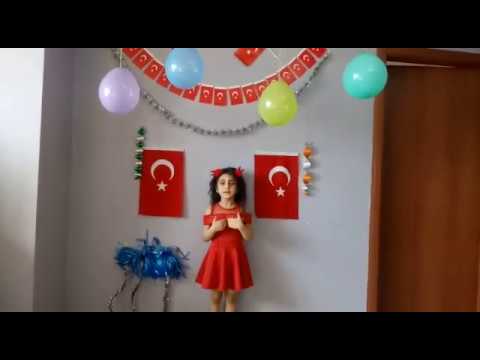 23 Nisan İSTİKLAL MARŞI okuyan Küçük prensese beğeni REKOR gelirmi??