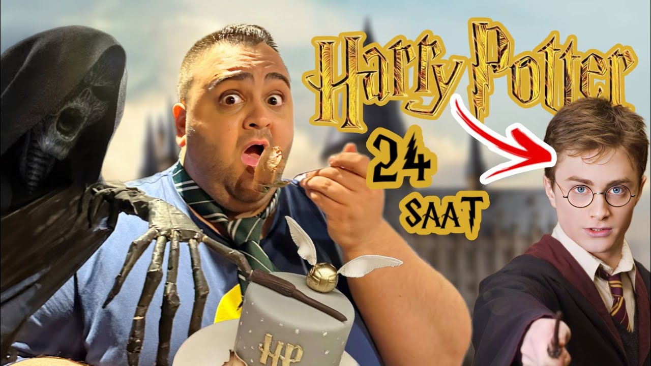 24 SAAT BOYUNCA HARRY POTTER EVRENİNDEN YEDİM! #mukbang