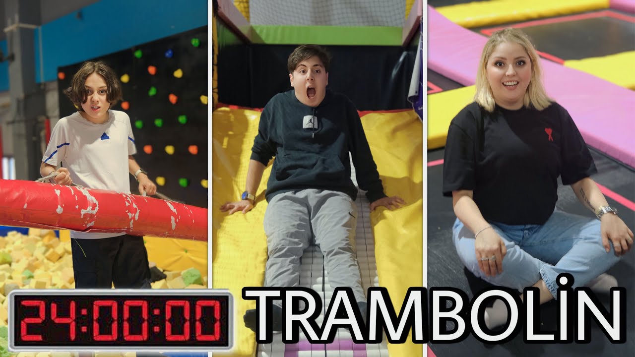 24 SAAT TRAMBOLİN PARKTA KALMAK ?!