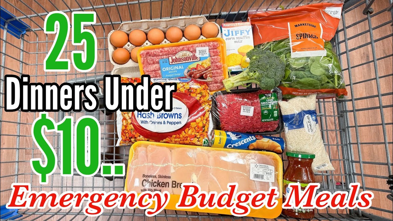 25 EMERGENCY BUDGET MEALS UNDER $10 | Quick & EASY Cheap Dinner Ideas | Julia Pacheco