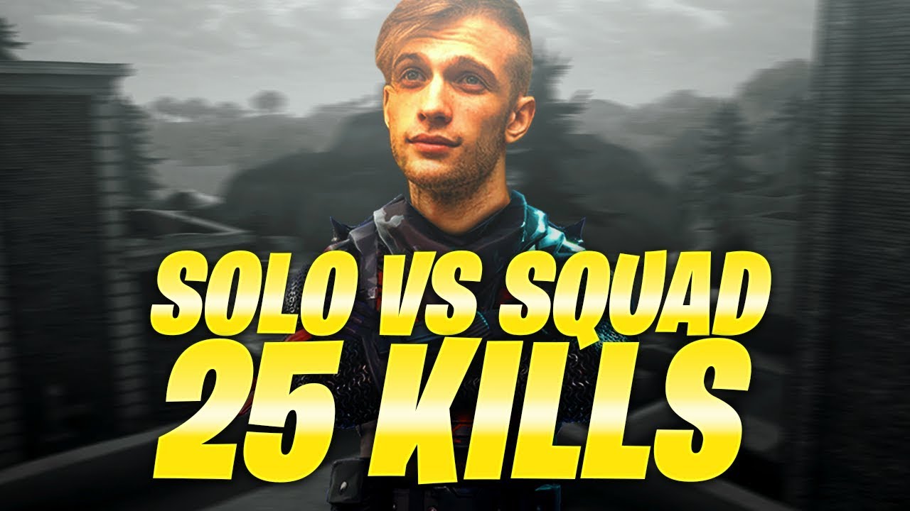 25 KILLS! solo vs SQUAD | zEkO