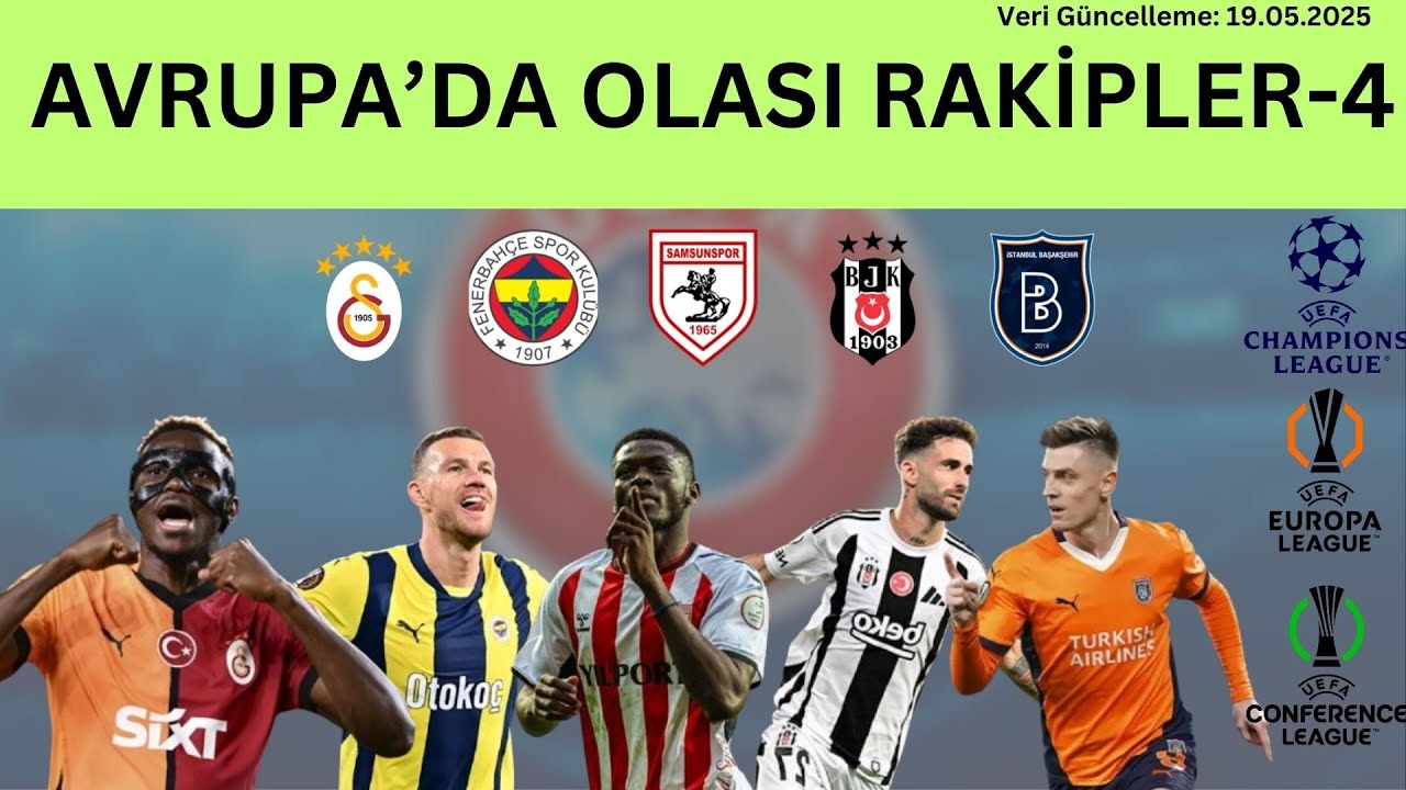 25/26 Sezonunda Hangi Takım Hangi Kupada? | Avrupa'da sezonun ilk maçları ne zaman? | 19.05.2025