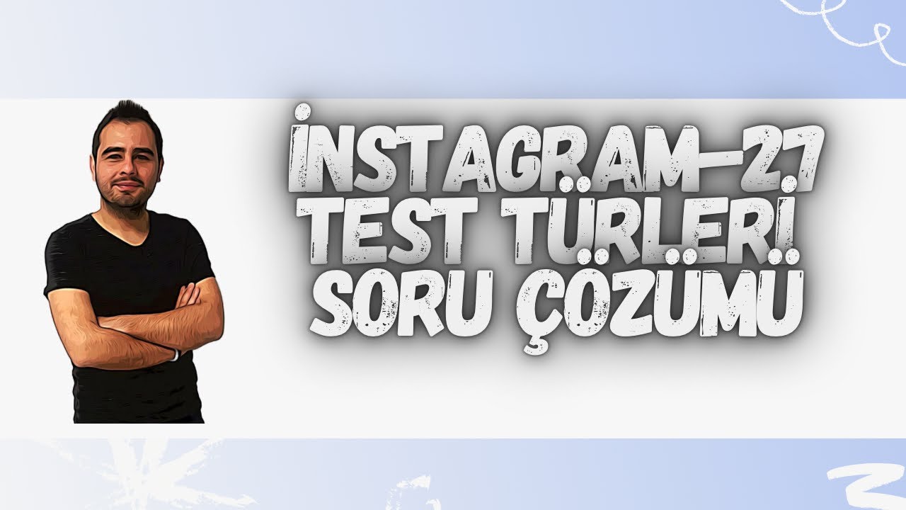 27) KPSS ÖLÇME VE DEĞERLENDİRME TEST TÜRLERİ SORU ÇÖZÜMÜ