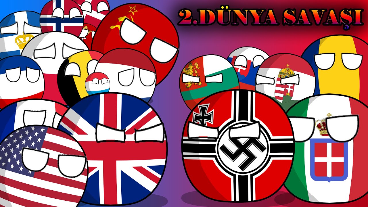 2.Dünya Savaşı Countryballs - Ülke Topları
