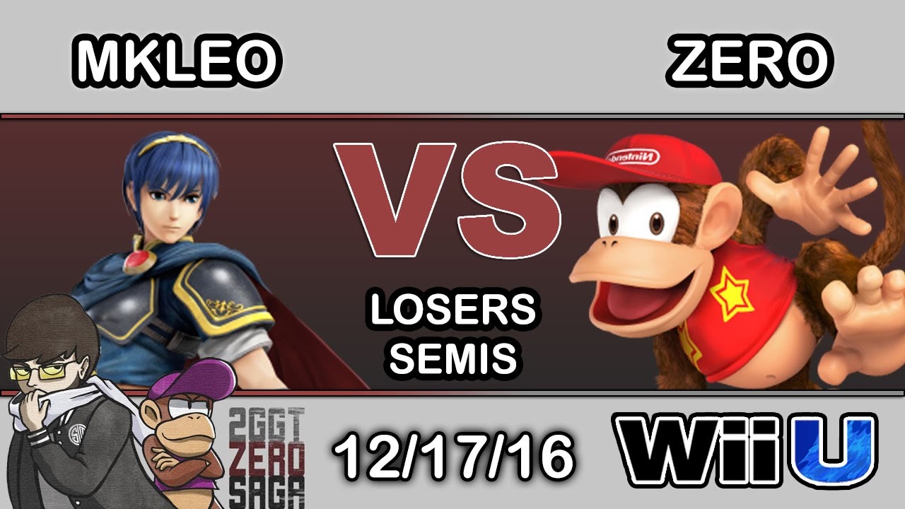 2GGT: ZeRo Saga - SF | MkLeo (Marth) Vs. TSM | ZeRo (Diddy Kong) Losers Semis - Smash Wii U