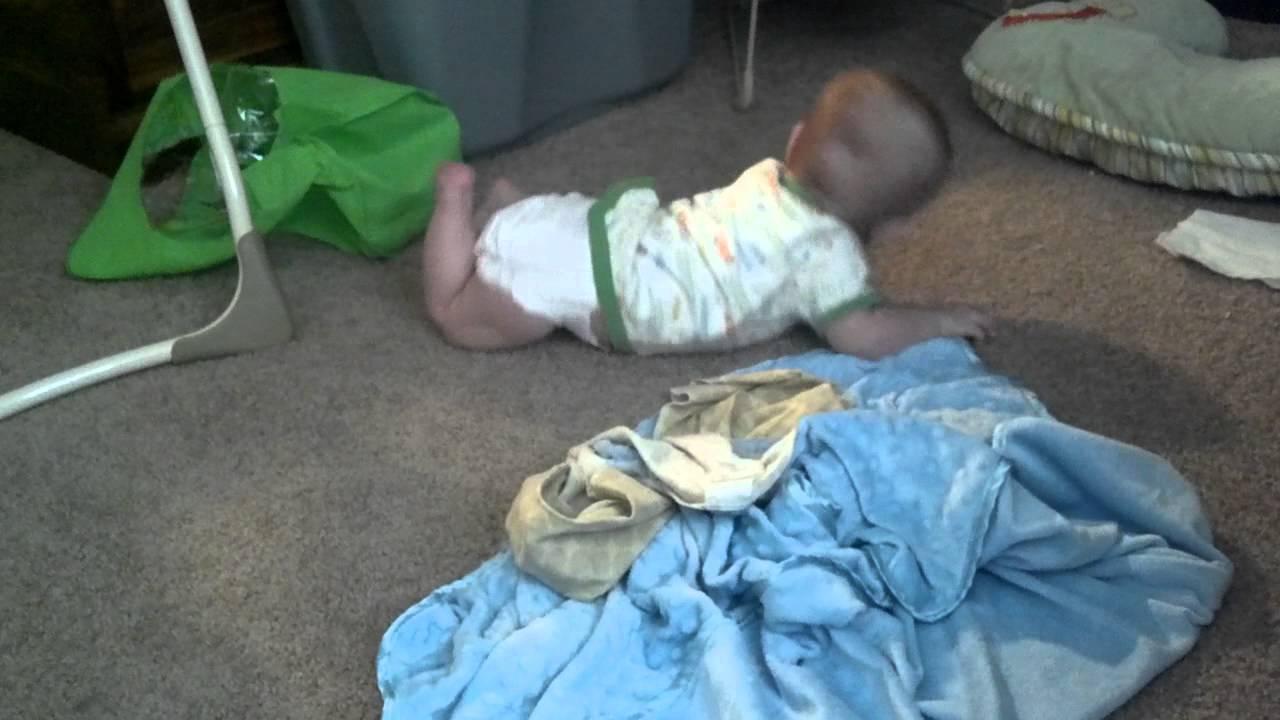 2nd time rolling over (back to tummy)