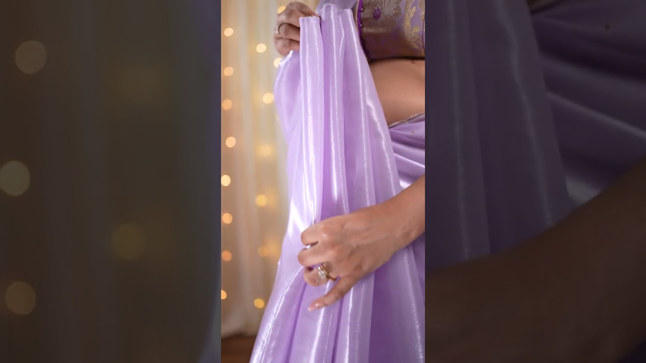 3  simple saree hacks to drape an Organza Saree | Saree Tips and Tricks - I Love Sarees #shorts