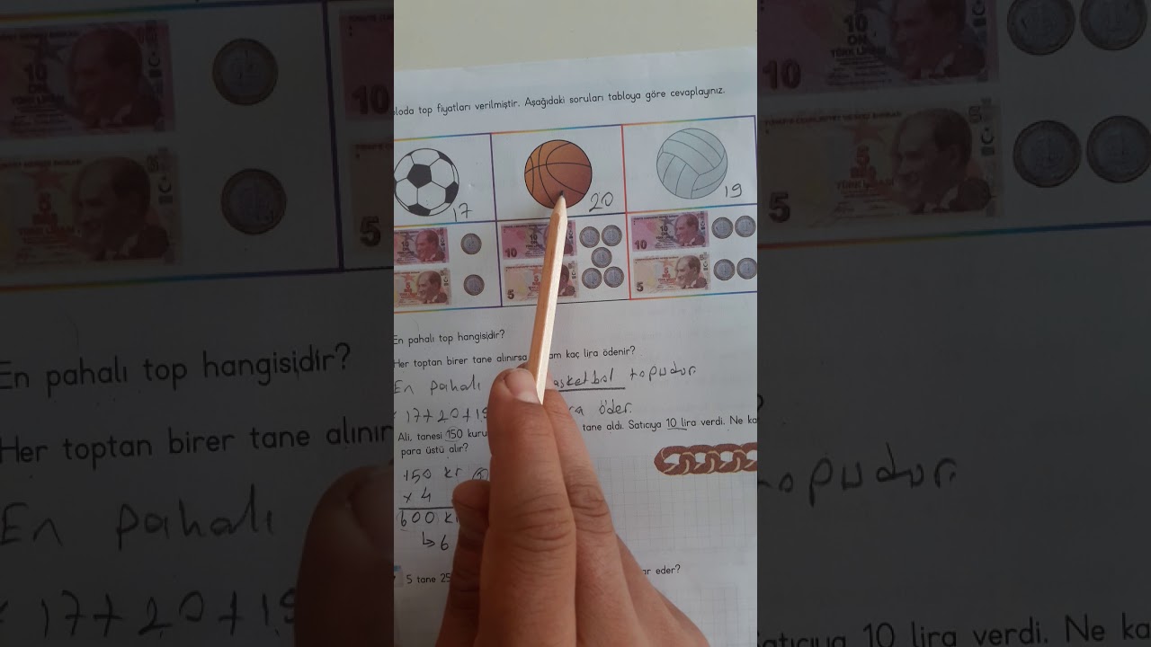 3  SINIF MATEMATİK PARA PROBLEMLERİ
