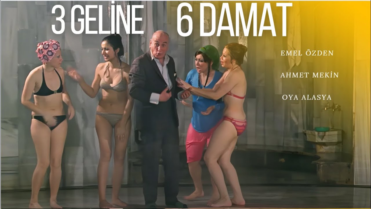 3 Geline 6 Damat Türk Filmi | FULL | Ahmet Mekin | Emel Özden