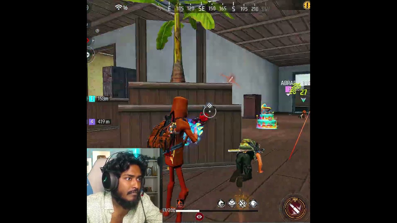 3 Hp clutch with tung tung sahur #freefire #abbakida #itzkabbo