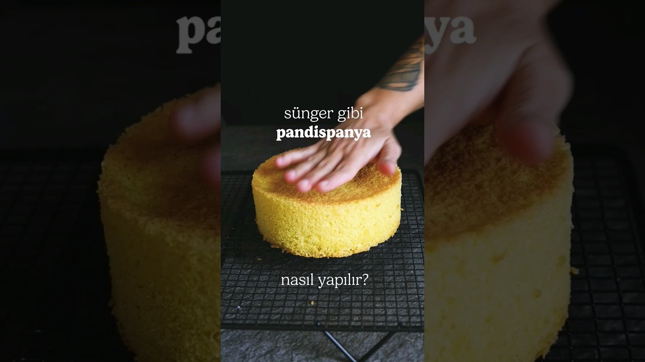 3 Malzemeli Pandispanya Tarifi #pandispanyatarifi #pastatarifi #kısıkateşakademireels #kek