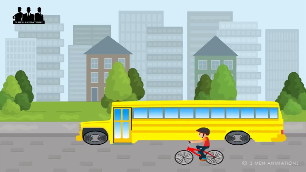3 Men Animations Wheels on a bus (reupload)