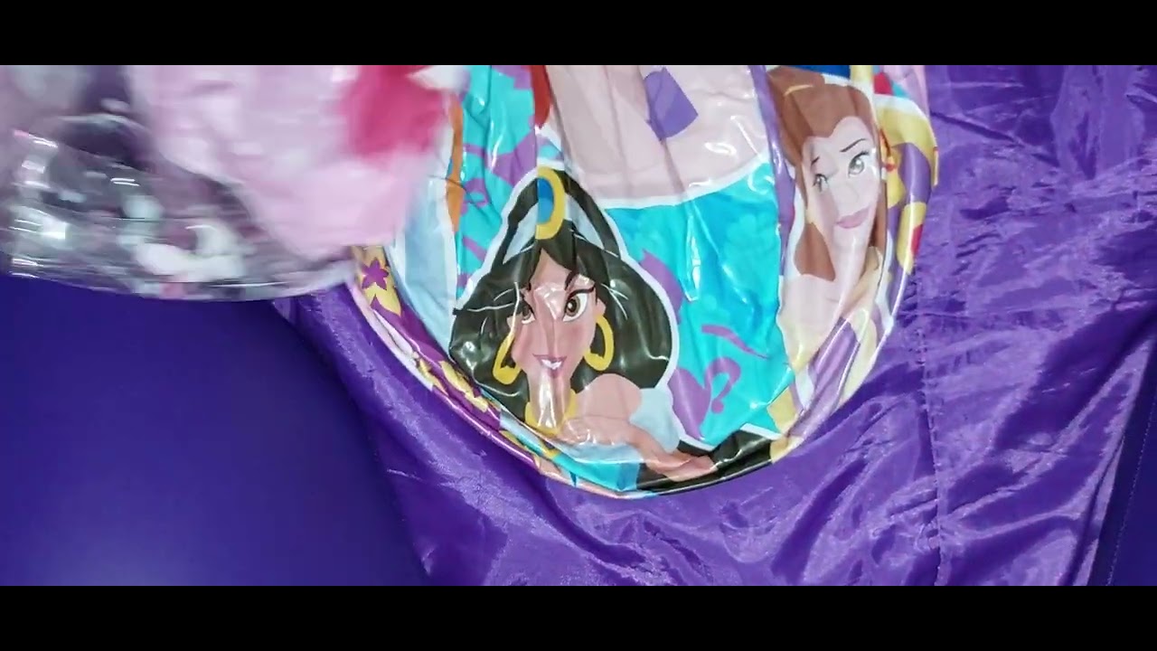 3 Princess beach ball deflating