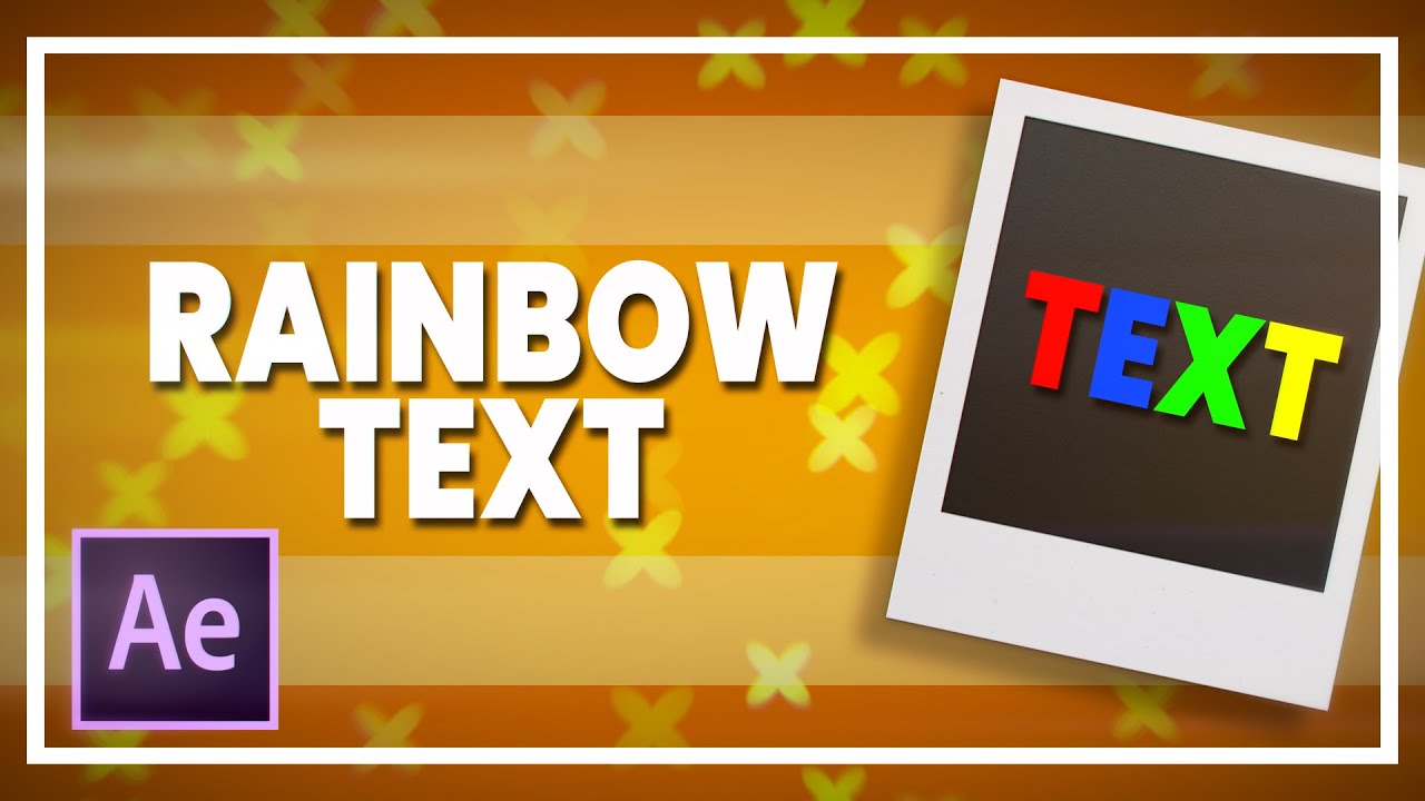 3 Rainbow Text Effects || After Effects [Tutorial]