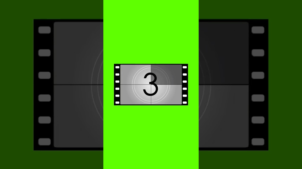 3 to 1 reverse countdown timer green screen| countdown green screen 3 to 1