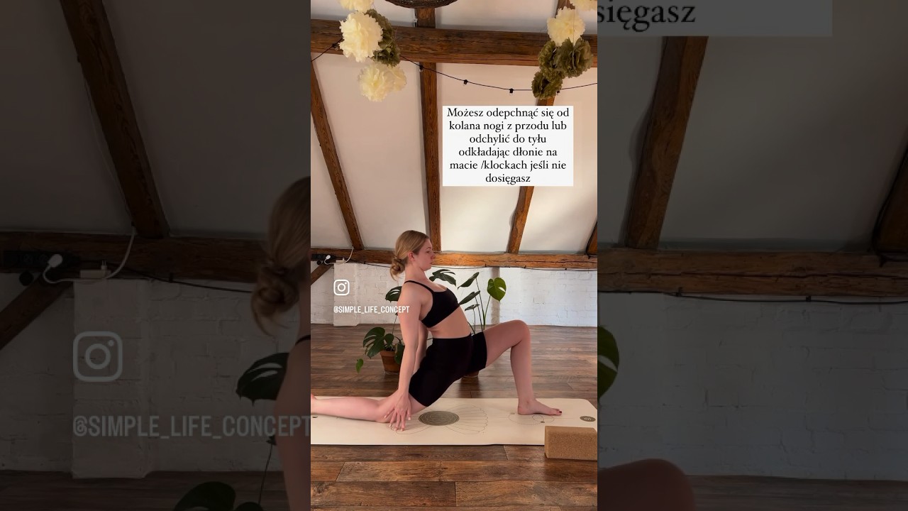 3 ćwiczenia na elastyczne zginacze i przód uda #yoga #joga