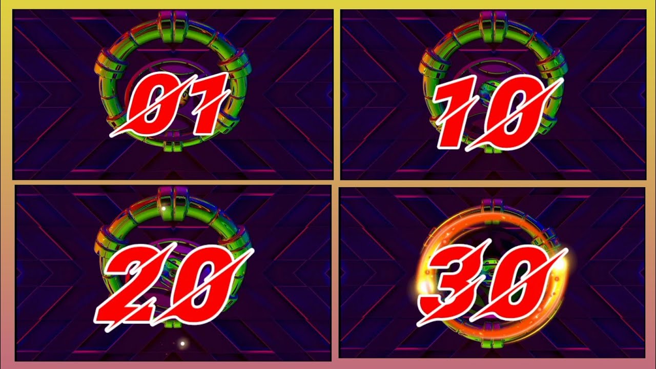 30 - 1 number animation use Copyright Free || 1 to 30 number Count Animation