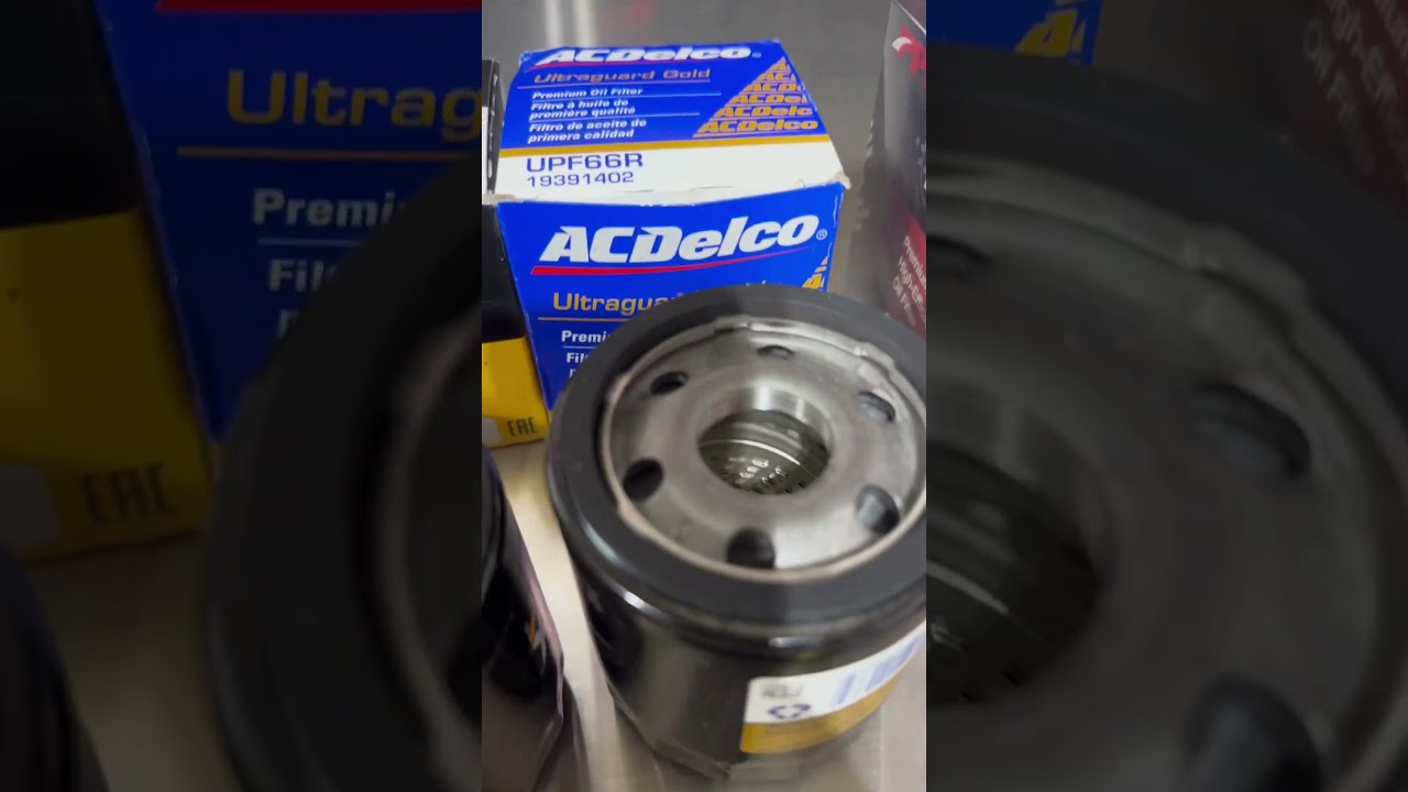 3.0 Duramax diesel oil filters ready to be cut open
