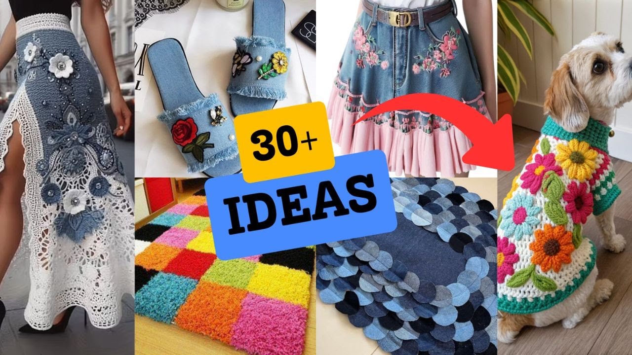 30 IDEAS CREATIVAS PARA TRANSFORMAR ROPA VIEJA EN PRENDAS ESTILOSAS Y ÚTILES | DIY RECICLAJE DE ROPA