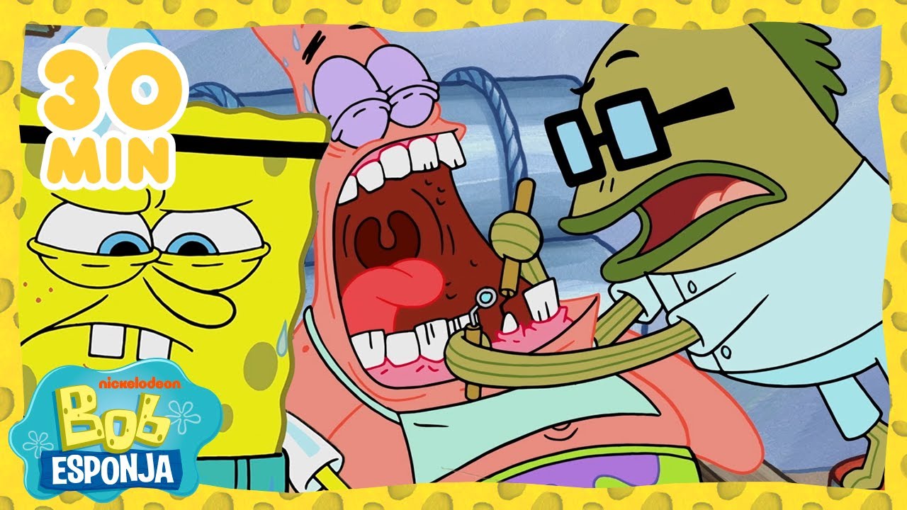 30 MIN de los mejores momentos médicos en Fondo de Bikini | Bob Esponja en Español