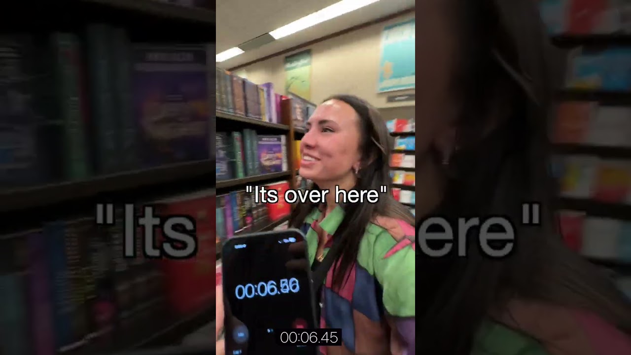 30 second book shopping challenge