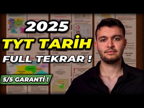 3012 SANİYEDE TYT TARİH 5/5 GARANTİSİ VERİYORUM !🔥 | 2025 Tyt Tarih Son Tekrar !