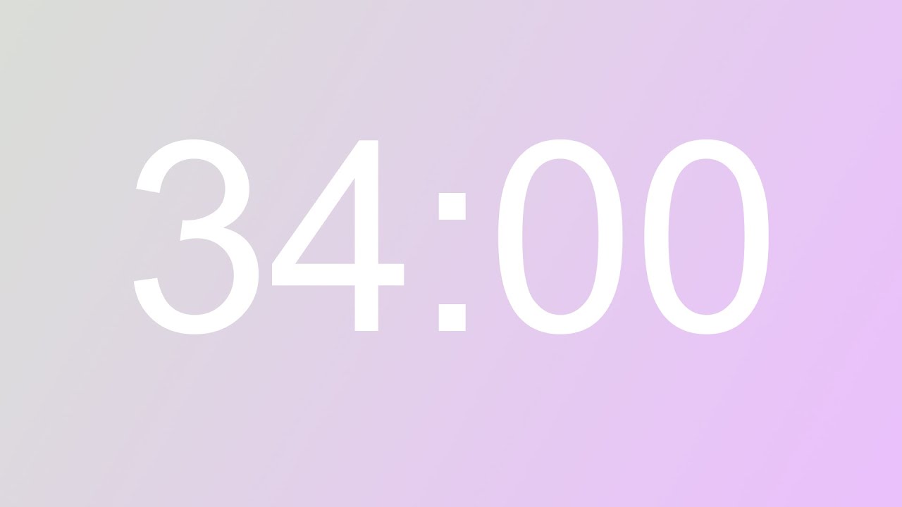 34 Minute Timer With Alarm - Alarmlı 34 Dakika Zamanlayıcı
