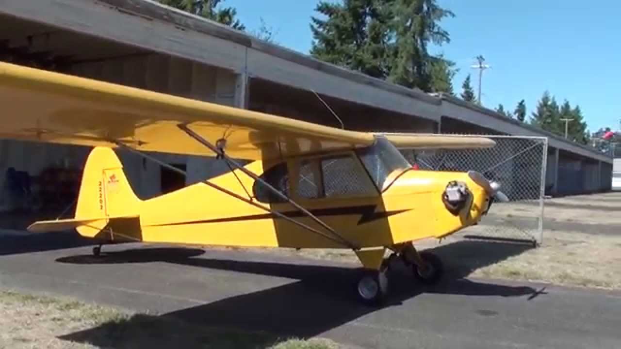 3/4 size Piper Cub Ultralight Airplane.