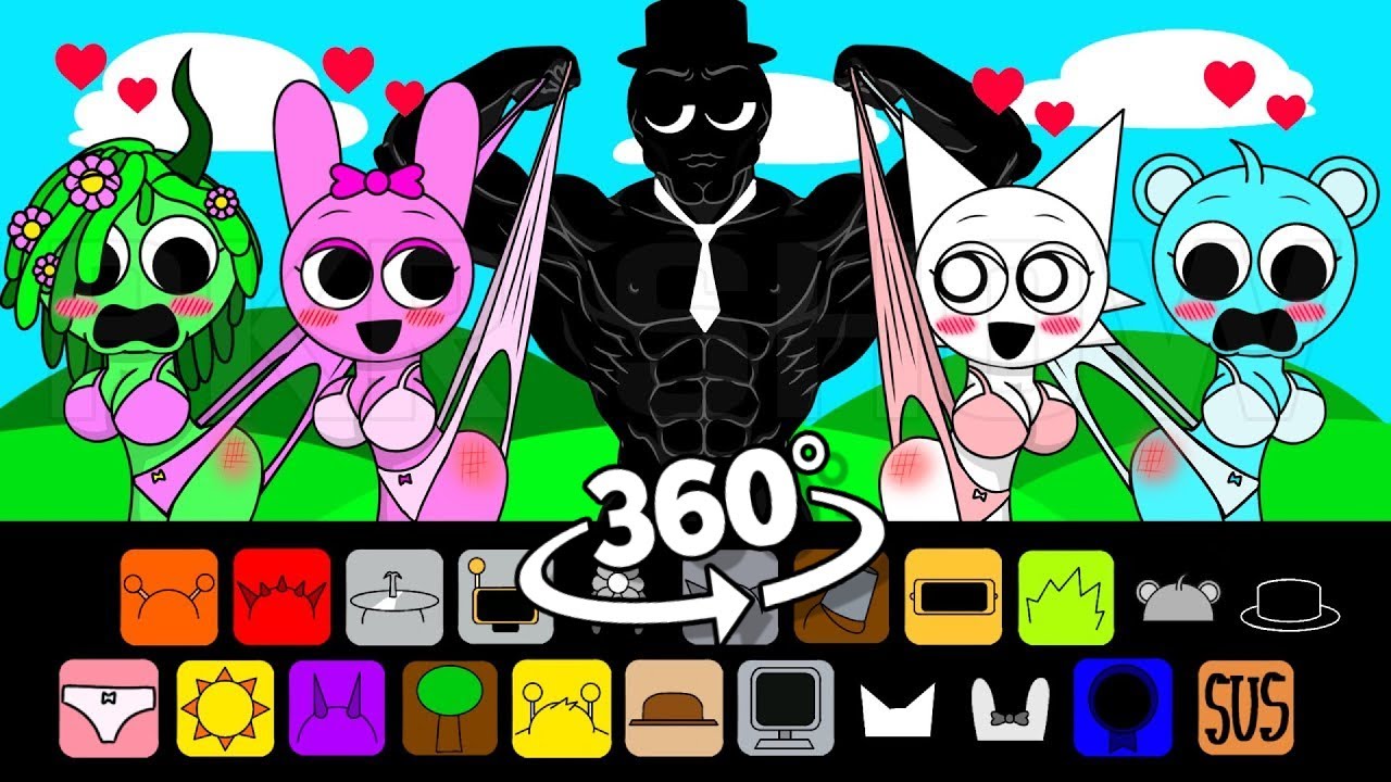 360º VR Incredibox Sprunki Sinner Edition But WITH LOVE SUS MOD! New version