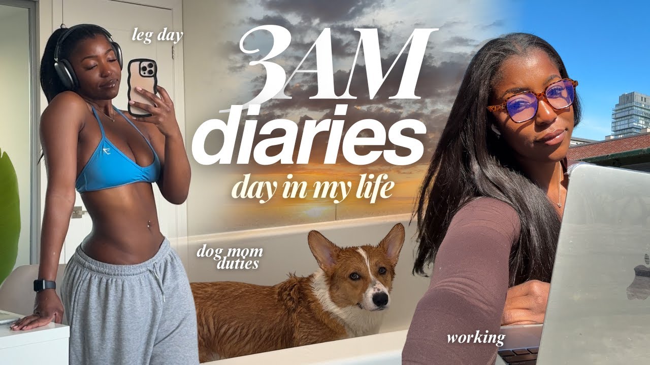3AM DIARIES: productive DAY in my life | dog mom duties, working, getting back on track
