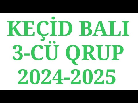 3-cü qrup balları 2024-2025 | Keçid balları | Abituriyent 2 jurnalı