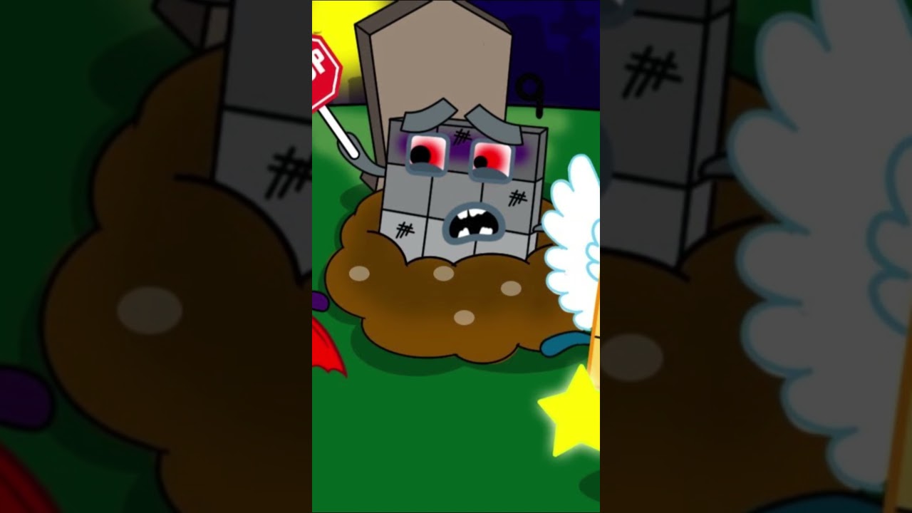 [3D ANIMATIONS] Demon NB 16 VS Angle NB 25 fight, Zombie NB 9 tries stop them #numberblocks