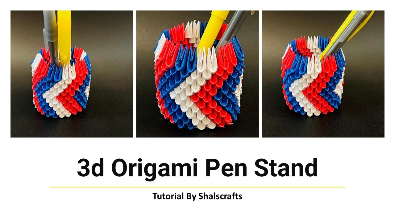 3d Origami Pen Stand