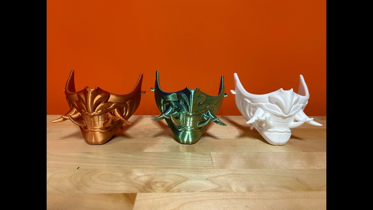 3D Printed Oni Masks
