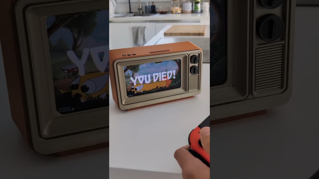 3D Printed Retro TV for Nintendo Switch #RetroTV #NintendoSwitch #DIYGamingSetup #3DPrinting