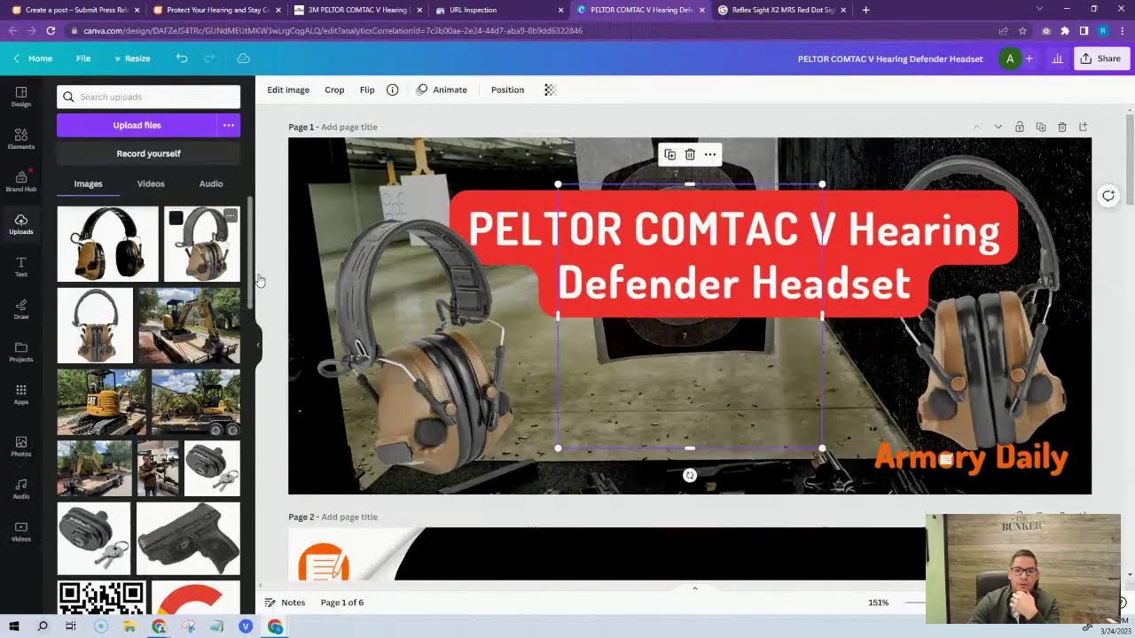 3M PELTOR COMTAC V Hearing Defender Headset