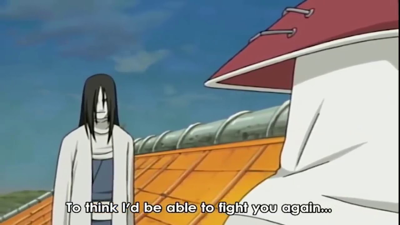 3rd hokage vs Orochimaru the Hokage level fight : English sub
