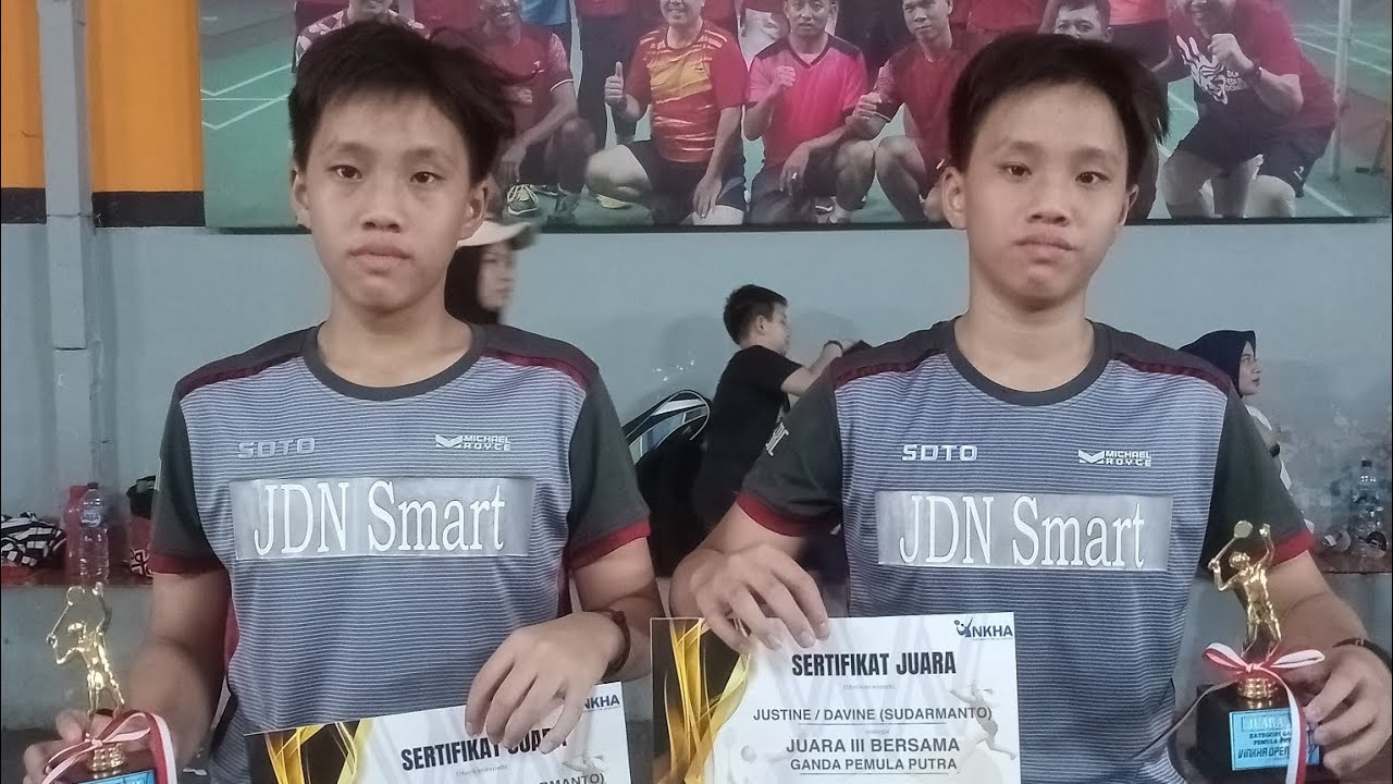 3rd Place with Men's Beginner Doubles, Vinkha Open 2023 #badminton #badmintonlovers #badmintonplayer