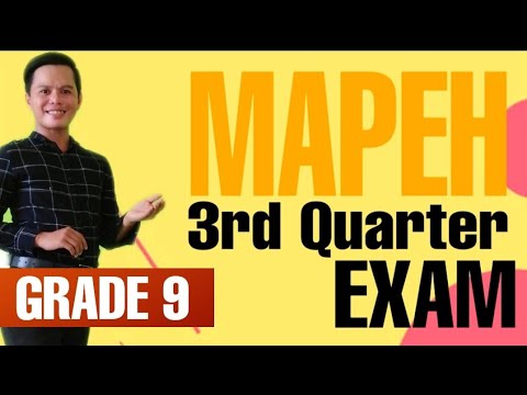 3RD QUARTER ASSESSMENT FOR MAPEH | GRADE 9