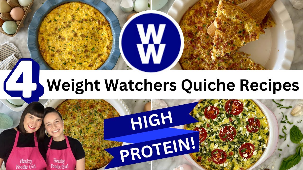 4 HIGH PROTEIN WEIGHT WATCHERS QUICHE RECIPES | LOW IN POINTS!