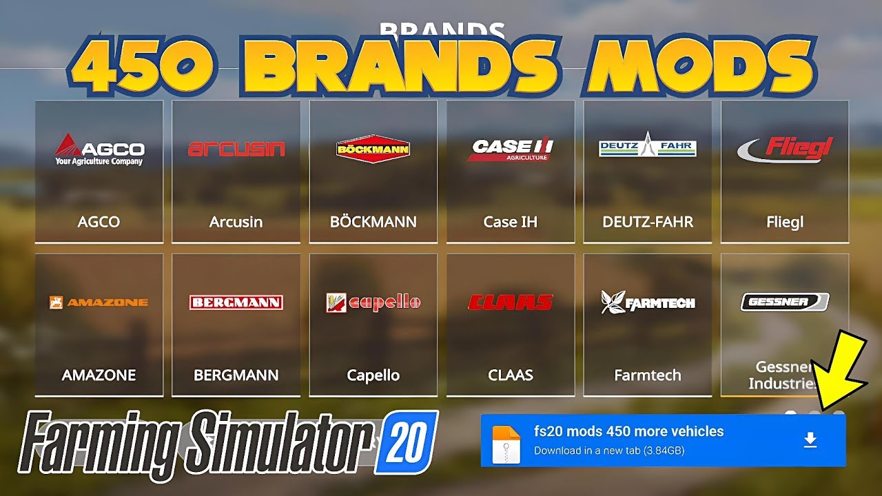 450+ Mods In FS20 || Farming Simulator 20 Map Link || Fs20 Thailand Mods