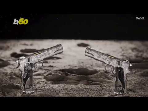 $4.5M Pair of Pistols Made from a 4.5-Billion-Year-Old Meteorite