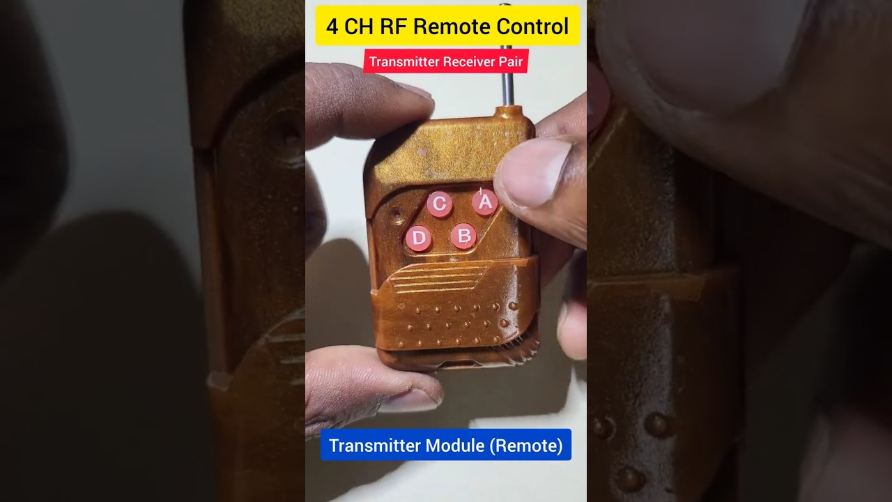4Ch Rf Remote Control 📺 Relay Module 🔥🔥 #shorts #viralvideo #reels #electronic #electroeshu #diy