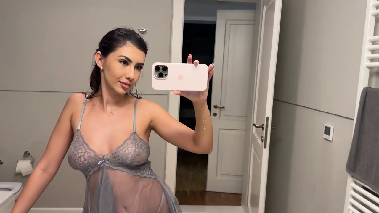 4K 2024 Transparent Try On Haul   No bra & No panties   Fishnet dress   Drawers Set