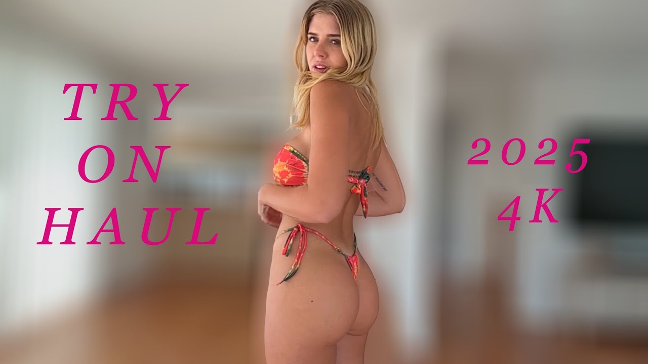 [4k] 2025 NEW Transparent Try On Haul | Hot Bikini