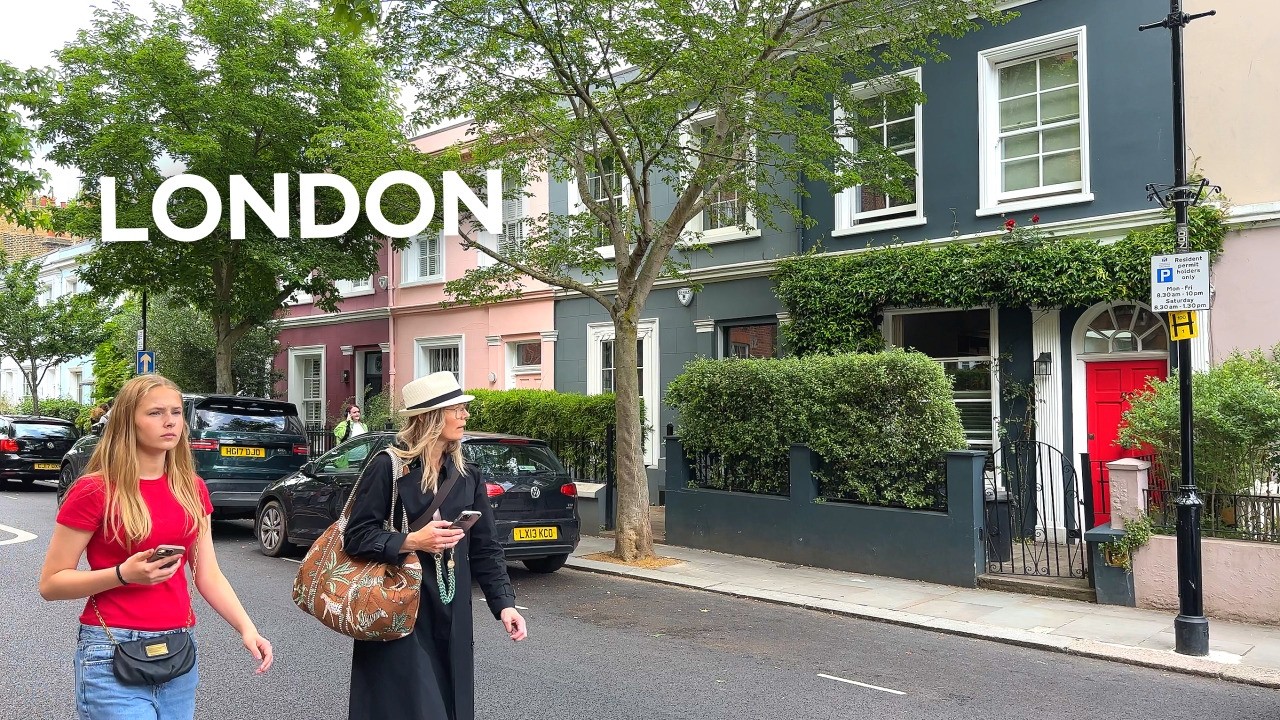 [4K]🇬🇧 A Lovely Walk in Notting Hill, London’s Most Adorable Area💖 Jun. 2025