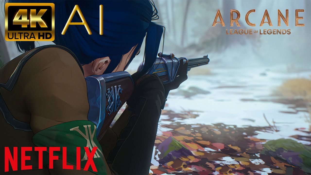 [4K AI] | Arcane | Young Caitlyn Aim Training Competition | UPSCALED