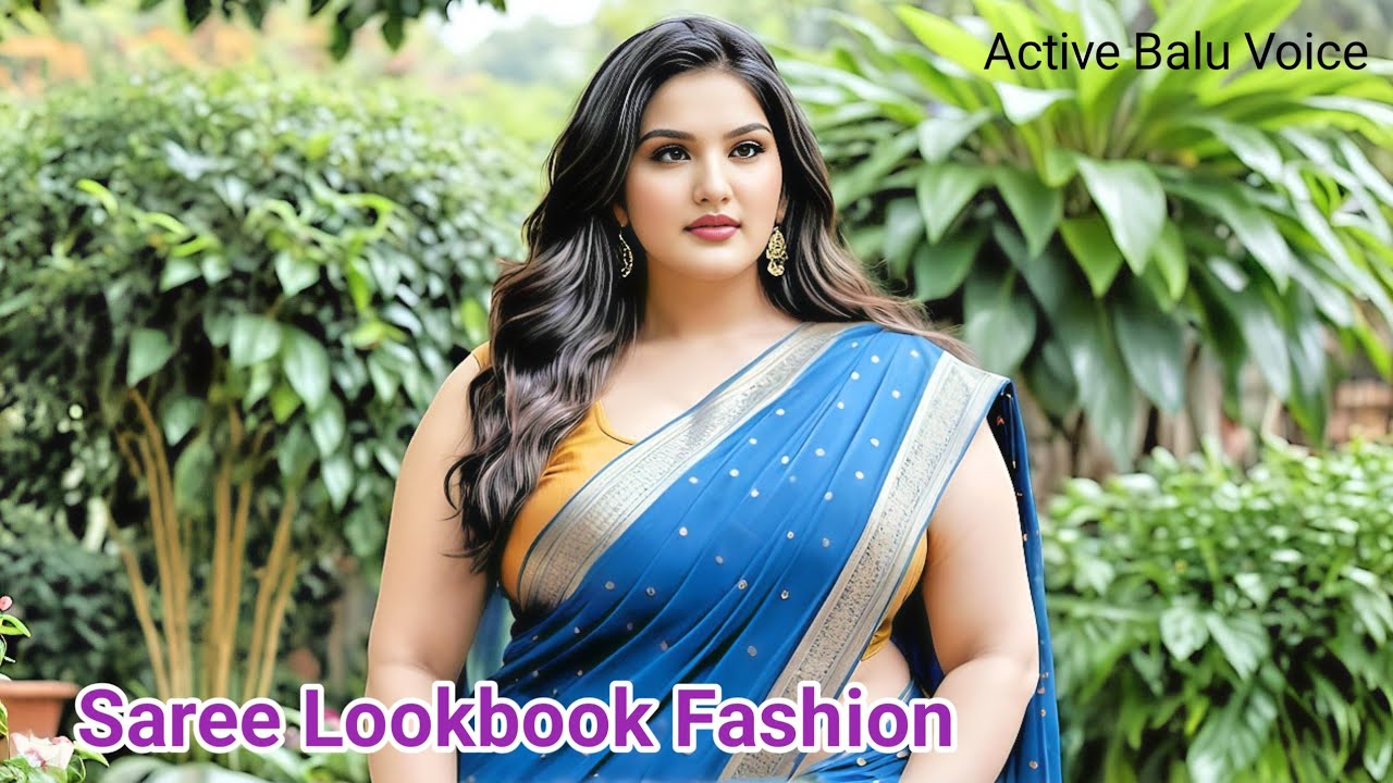 4K Ai Art Indian Lookbook | Plus Size Saree Model | Ai Video Generated