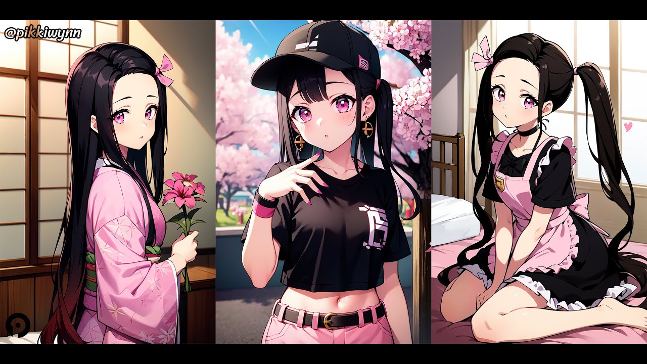 4K Ai Art Look Book of Nezuko from Demon Slayer