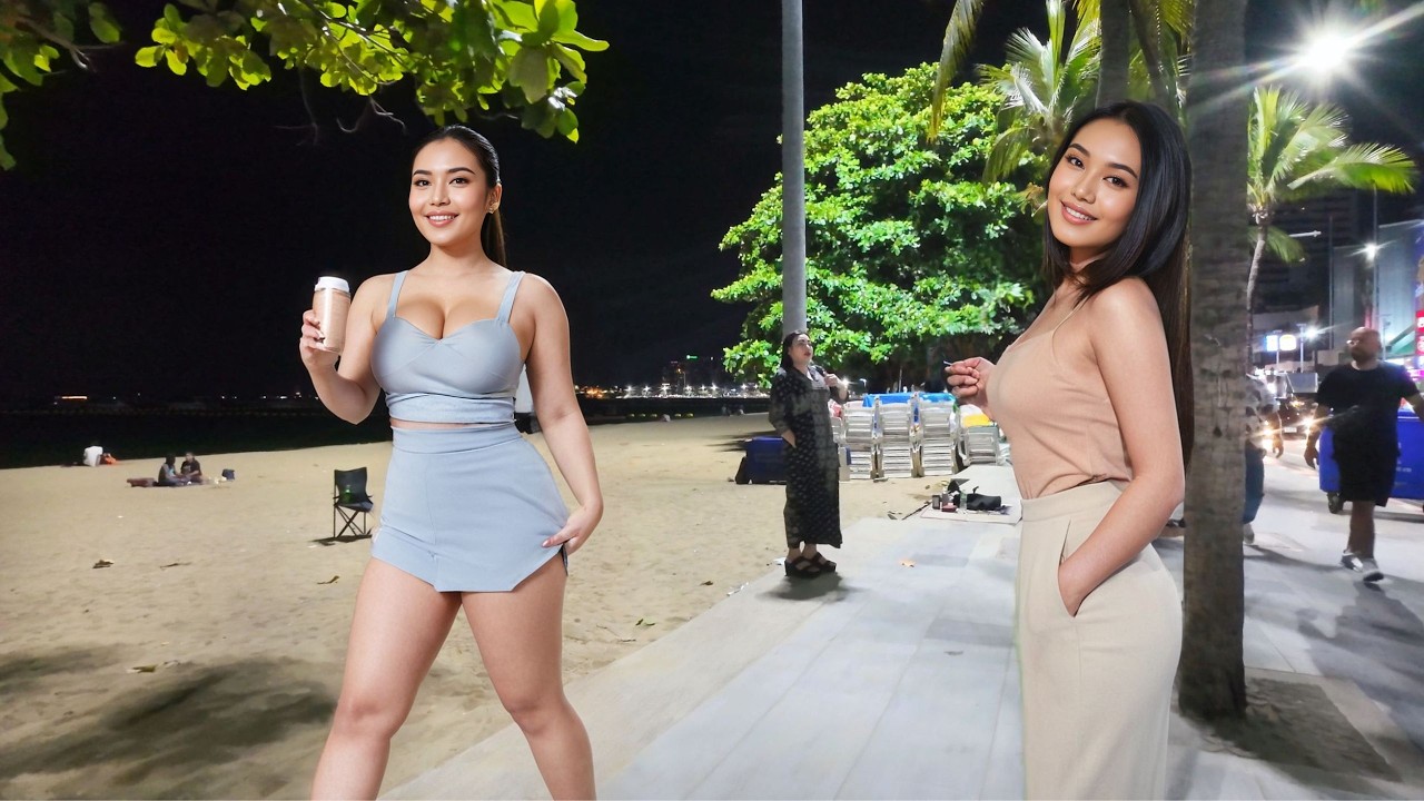 [4K] Best quality! Beach Road Pattaya 2025! So Many Freelancers waiting!